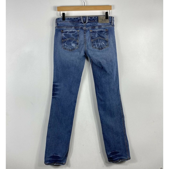 Armani Exchange Light Destroy Straight Leg Jeans - Picture 2 of 4